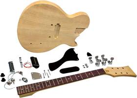 Lj-10 Musical Instruments 445027089059 Student Electric Guitar Kit - Single Cutaway Natural