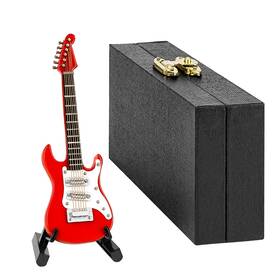 Yqz-18-1 Musiin Miniature Guitar With Stand And Case 10cm Mini 6 Strings Electric Ho