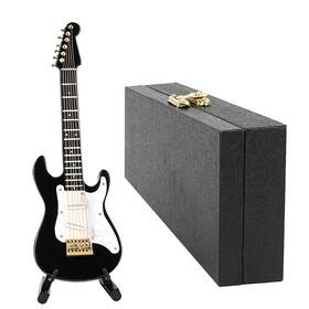 Yqz-18-3 Musiin Miniature Guitar With Stand And Case 14cm Mini 6 Strings Electric Ho