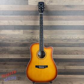 D10ceeb Nashville Guitar Works Acoustic Electric Edgeburst Finish With Bag