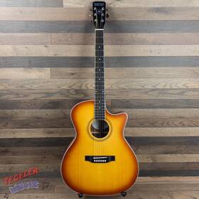 Om10ceeb Nashville Guitar Works Acoustic Electric With Bag Edgeburst Finish