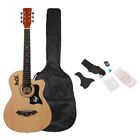 G17000045 New Glarry Gt507 38 Inch Spruce Top Guitar With Gig Bag Strap Picks