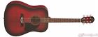 Og2fbc-a-u Oscar Schmidt Dreadnought Acoustic Guitar Flame Black Cherry 801128371948