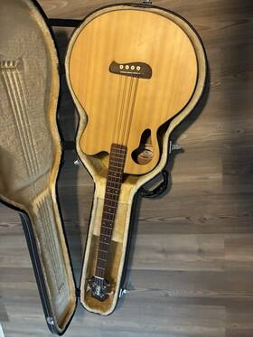 Olympia Ob-3ce Used Acoustic Bass Guitar Natural 4-string With Tacoma Hard Case