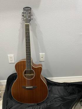 Orangewood 852956007363 Rey Cutaway Acoustic With Mahogany Top Padded Gig Bag Accessory