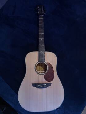 Po07420624 Orangewood Austen Dreadnought Acoustic Guitar 6 String Spruce Mahogany Ebony