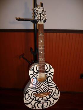 Fsa-08 Oriolo Felix The Cat Tribal 3/4 Acoustic Guitar With Bag