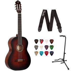 Ortega 810101255403 Guitars 6 String Student Series Pro Solid Top Nylon Classical Guitar Kit