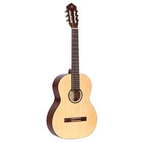 Ortega Guitars 099921786784 6 String Student Series Pro Solid Top Nylon Classical Guitar