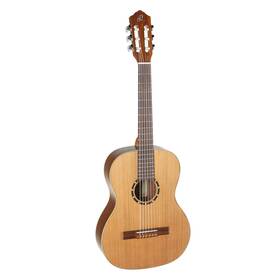 R122-7 Ortega Guitars R122-7/8 6 String Family Series 7/8 Size Nylon Classical Guitar With Bag