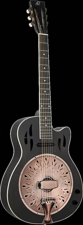 Ortega Guitars Rrg40ce-dbk Americana Series Acoustic-electric Resonator Guitar