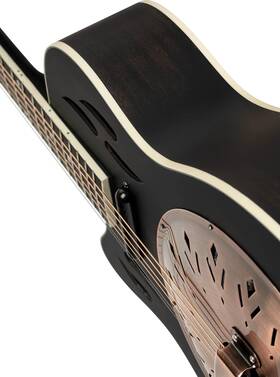 Rrg40ce-dbk-l Ortega Guitars 6 String Americana Series Left-handed Acoustic-electric Resona