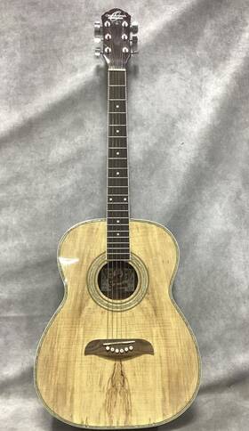 0f2sm Oscar Schmidt By Washburn Spalted Maple Acoustic Guitar - Very Nice