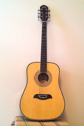 0g1-a Oscar Schmidt Schmidt/washburn 3/4 Size Acoustic Guitar Excellent Condition