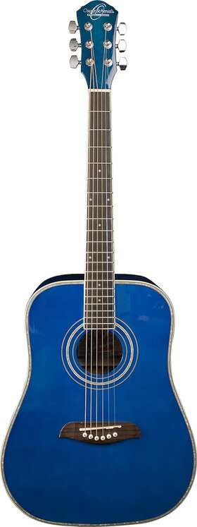 Oscar Schmidt 445039191146 6 String Oghs 1/2 Size Dreadnought Acoustic Guitar. Trans Right