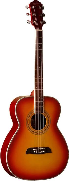 Of2cs-a Oscar Schmidt Folk Acoustic Guitar. Cherry Sunburst
