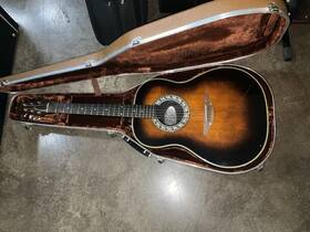 1121-1 Ovation Artist Vintage Deep Bowl Acoustic Guitar Usa 1976 Excellent/ Case