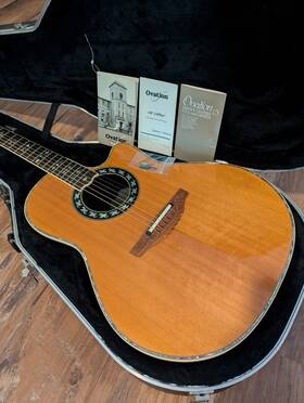 1720-4 Ovation 1996 30th Anniversary Ae Guitar 20th Thoroughbred Rare #7/12 Ohsc