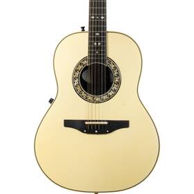 A7415 Ovation 1756 Legend 1990 12-string Acoustic Electric Guitar - Ivory/natural Top