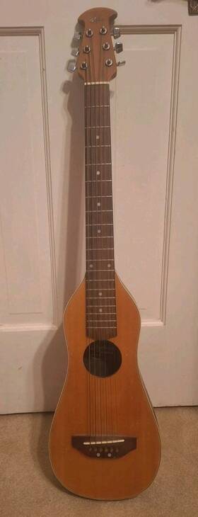Aa10 Ovation Applause Travel Acoustic Guitar No Case Sm Repair Shown In Pics