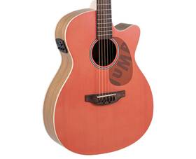 Ap510.126 Ovation .ap510.126 Applause Jump Om Cutway A/e Guitar - Peach Open Box