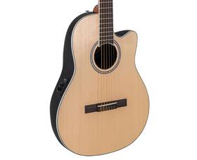 Ap521.130 Ovation .ap521.130 Applause Ab24cs-4s Cutaway A/e Classical Natural Satin Spruce - Open Box
