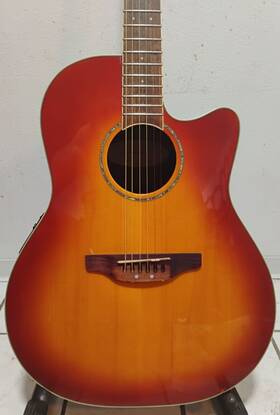 Ca24s-ssb Ovation Celebrity Acoustic Guitar Cherry Sunburst - New Strings