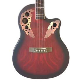 Ovation Es-137 Glarry Satin Sunset Electric Acoustic Guitar With Gig Bag New In Box