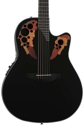 Ov533.128 Ovation .ov533.128 Elite Celebrity Mid-depth Acoustic-electric Guitar - Black