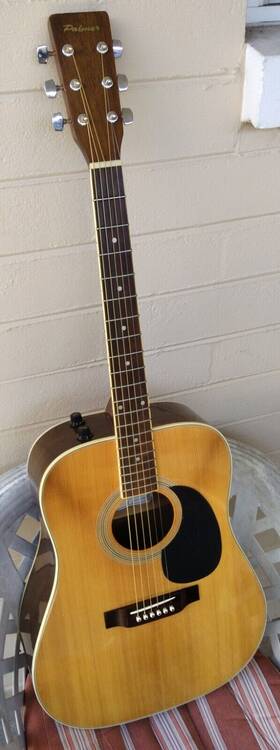 P4oe Palmer Vintage A/e Guitar 2000 Korea New Strings Vg Looks/plays Great