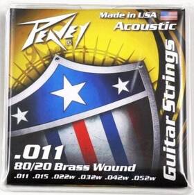 Peavey 014367111705 80/20 Acoustic Brass-wound 11s