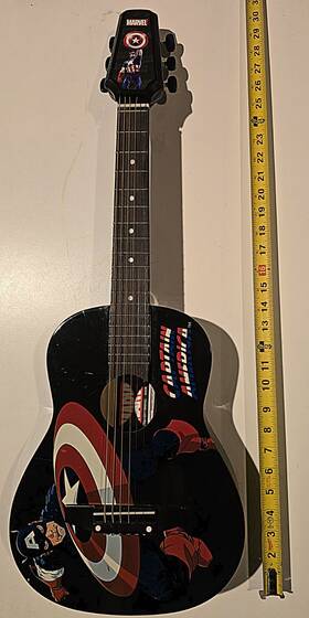 Brbbj139427 Peavey Marvel Limited Captain America Youth 1/2 Size Acoustic Guitar 2011 Htf