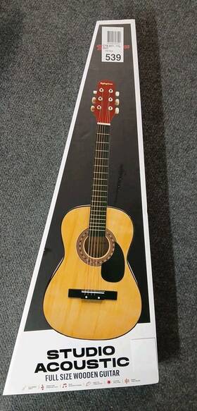 Premier Accessory Group 847181076260 Full Size Rolling Stones Classic Studio Acoustic Wooden Guitar