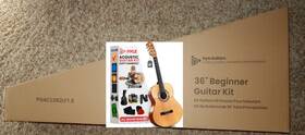 Pgacls82lft.5 Pyle Left Handed Beginner Acoustic Guitar Kit 3/4 Junior Size Wood 36 Inch Natural Pgacls82lft.5 Pyle Left Handed Beginner Acoustic Guitar Kit 3/4 Junior Size Wood 36 Inch Natural