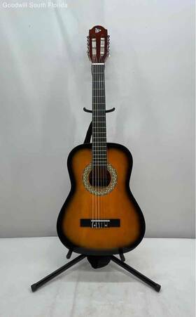 Pgacls82sun.9 Pyle Brown Sunburst 6-string Classical Acoustic Guitar With Strap
