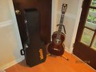 R314kk Washburn Parlor Guitar Case And Vintage Looking Neck Cord