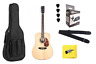 Rd-328-bundle Recording King Deluxe All Solid Dreadnought Aged Adirondack 709081383179