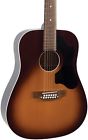 Rds-9-12-ts Recording King Dirty Acoustic Guitar Tobacco Burst 840246040619