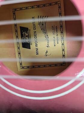 Ag-22p Ready Ace 21 Inch Guitar Model # Pink/black 2022