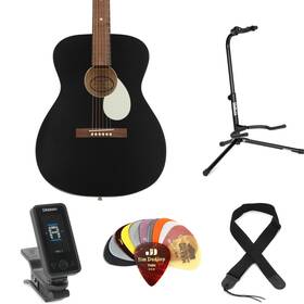000d307obesbn Recording King Dirty 30s Series 7 000 Acoustic Guitar Essentials Bundle - Outlaw