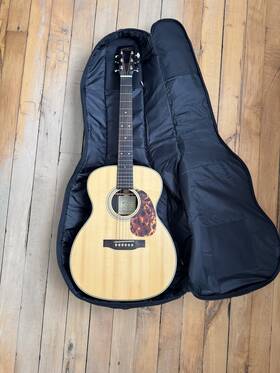 A2003246 Recording King Acoustic Guitar Model # Ro 328. New Never Played With Case