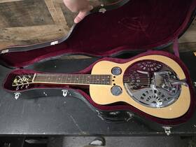 Regal Rd-40ns Square Neck Resonator Natural Gloss Finish With Hsc