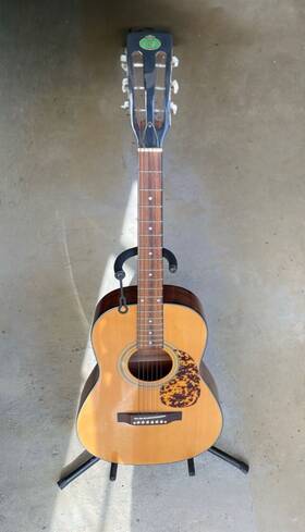 Rg-3n Regal Vintage Acoustic Guitar With Hard Shell Case