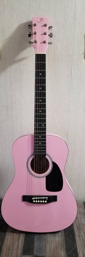 Jr14pka Reynolds J. Pink Acoustic Guitar