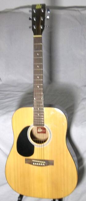 Tdw040628 Rogue Rg-624 Left-handed Dreadnought Acoustic Guitar Natural