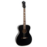 Ros-7-mbk Recording King Dirty Series Acoustic Guitar Matte Black 690002221734
