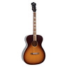 Ros-7-ts Recording King Dirty Acoustic Size Guitar In Tobacco 840246040978