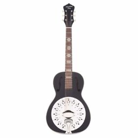 Rph-r2-mbk Recording King Dirty 30s Resonator Guitar 0 Body Matte Black