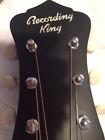 Rps-7-ts Recording King Parlor Guitar Dirty Series Single Tobacco Gig Bag