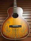 Rps-7g-ts Recording King Dirty Gold Stencil Acoustic Parlor Guitar Blemished